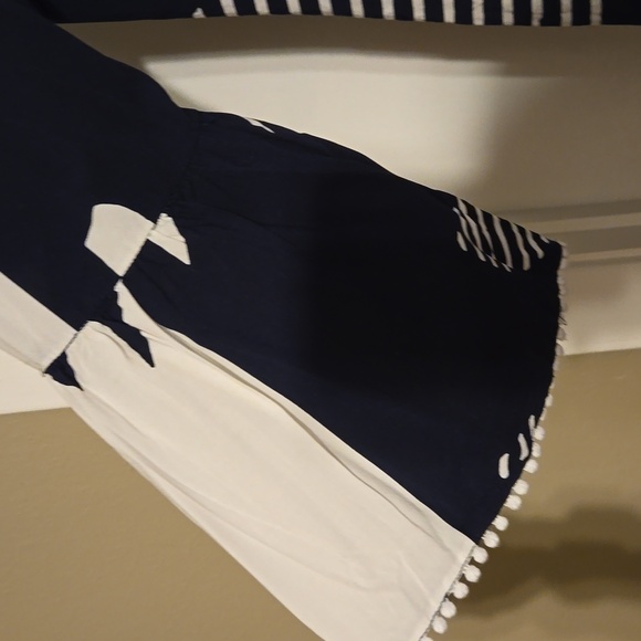 Crown & Ivy Navy Shift Dress 3/4 Sleeve 8 - Picture 5 of 8